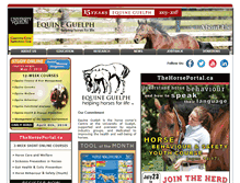 Tablet Screenshot of equineguelph.ca